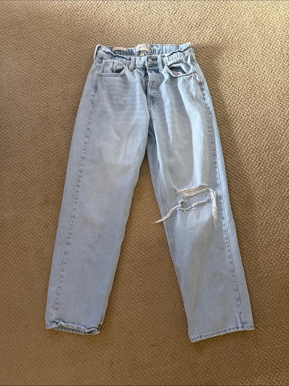 Universal Thread Light Blue Ripped Boyfriend Jeans
